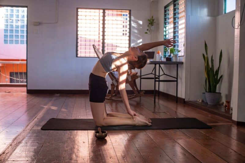 at home yoga space