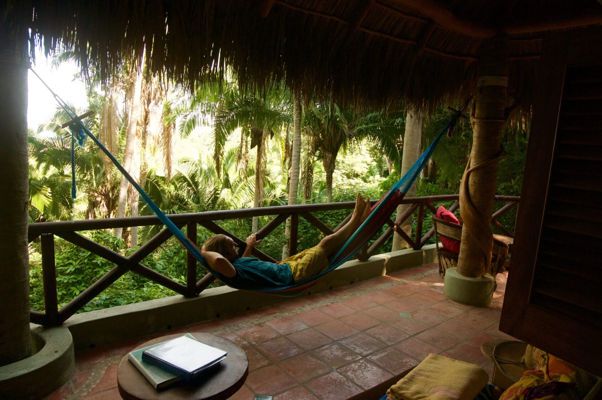 relaxing on a hammock at Tailwind Jungle Lodge
