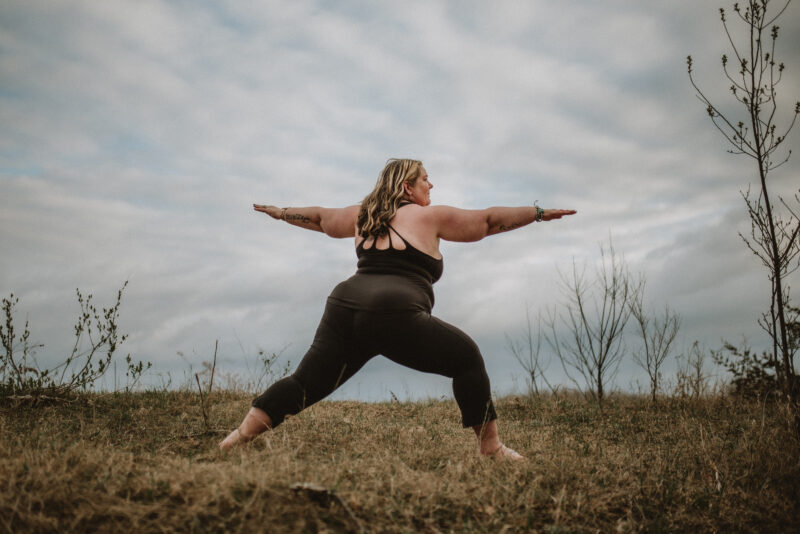 Yoga for imposter syndrome: warrior one