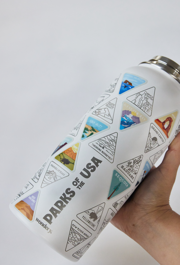 Wondery Parks of the USA Water Bottle